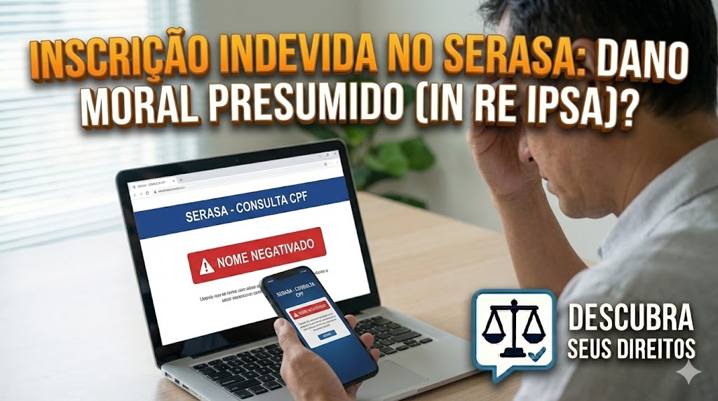 Inscrição Indevida no Serasa: o dano moral in re ipsa (presumido) dispensa prova do prejuízo?