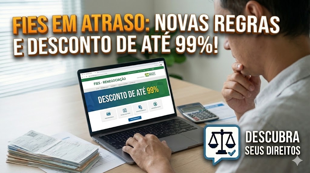 FIES em Atraso: as novas regras de renegociação e o desconto de até 99%