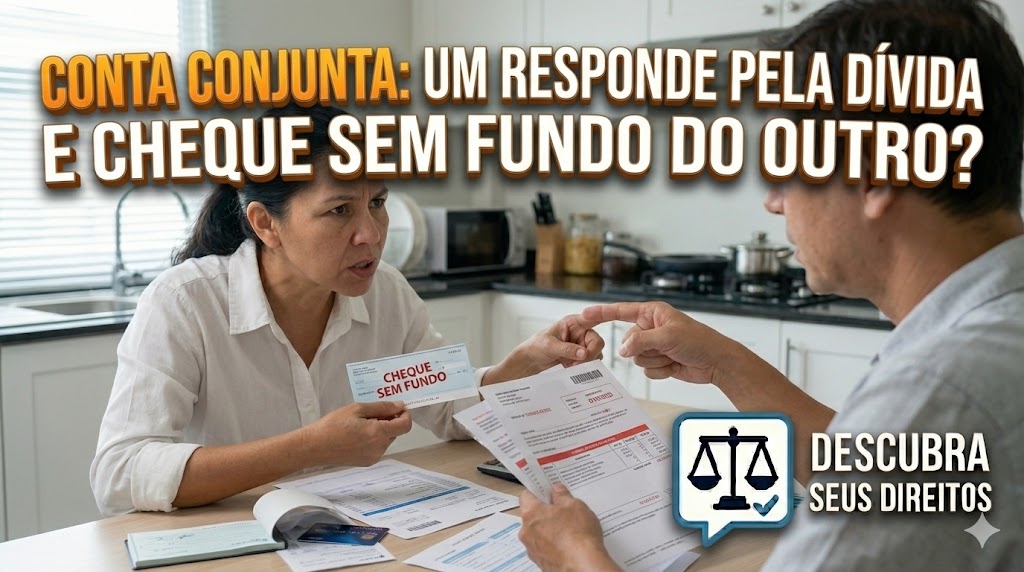 Conta Conjunta Solidária: um titular responde pelas dívidas e cheques sem fundo do outro?