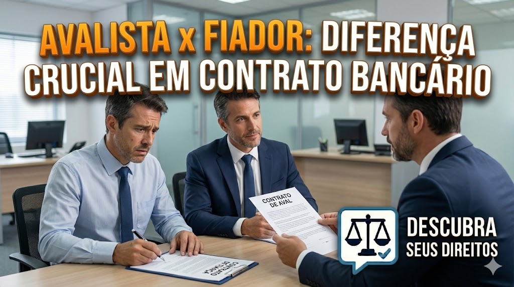 Avalista x Fiador: a diferença crucial na hora de assinar contrato bancário para terceiros