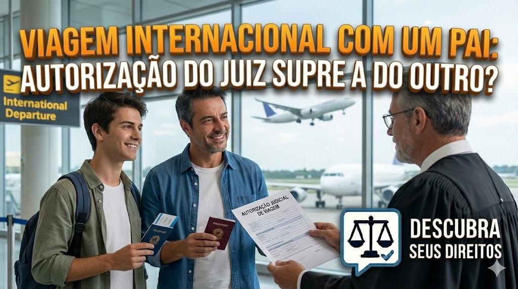 Viagem Internacional com Apenas um Pai: quando a autorização do outro pode ser suprida pelo juiz