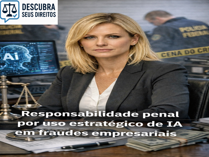 Responsabilidade penal por uso estratégico de IA em fraudes empresariais