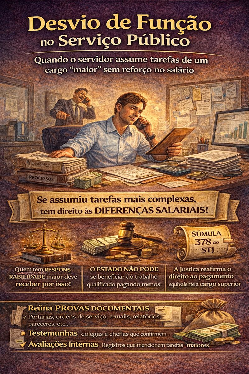 Desvio de Função no Serviço Público: O direito ao salário real