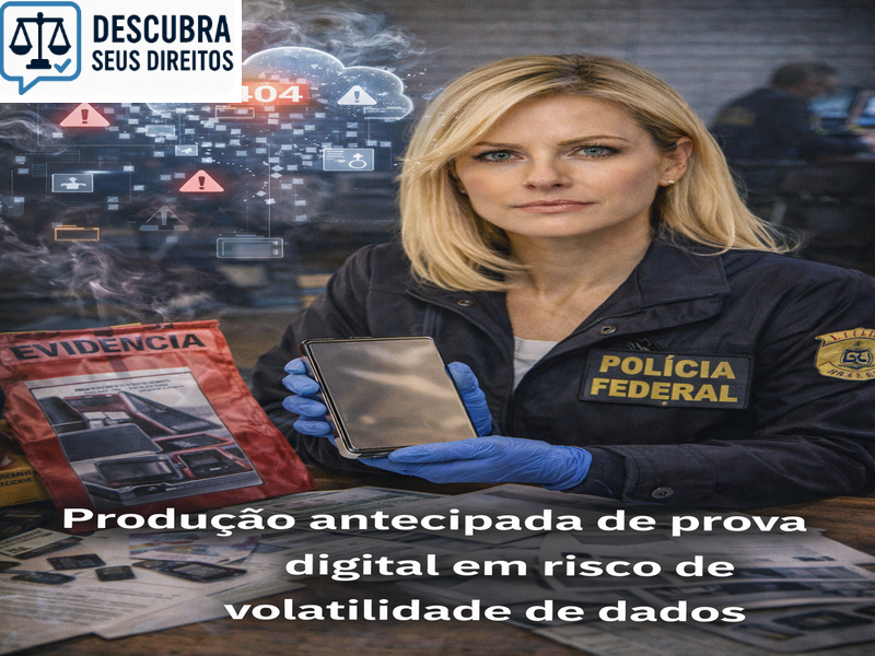 Produção antecipada de prova digital em risco de volatilidade de dados