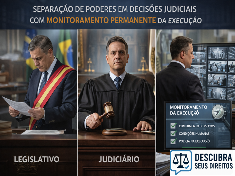 Separação de poderes em decisões judiciais com monitoramento permanente da execução