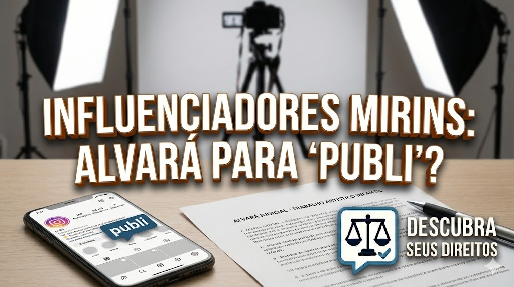 Trabalho Infantil Artístico: influenciadores mirins precisam de alvará judicial para fazer “publi”?