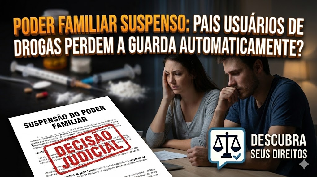 Poder Familiar Suspenso: pais usuários de drogas perdem a guarda automaticamente?