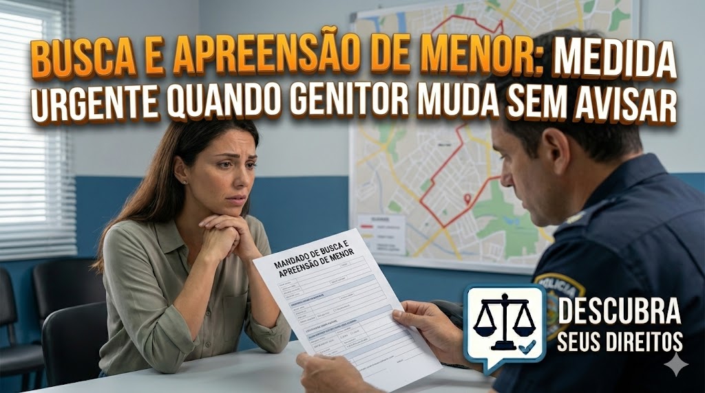 Busca e Apreensão de Menor: a medida urgente quando um genitor muda de cidade sem avisar