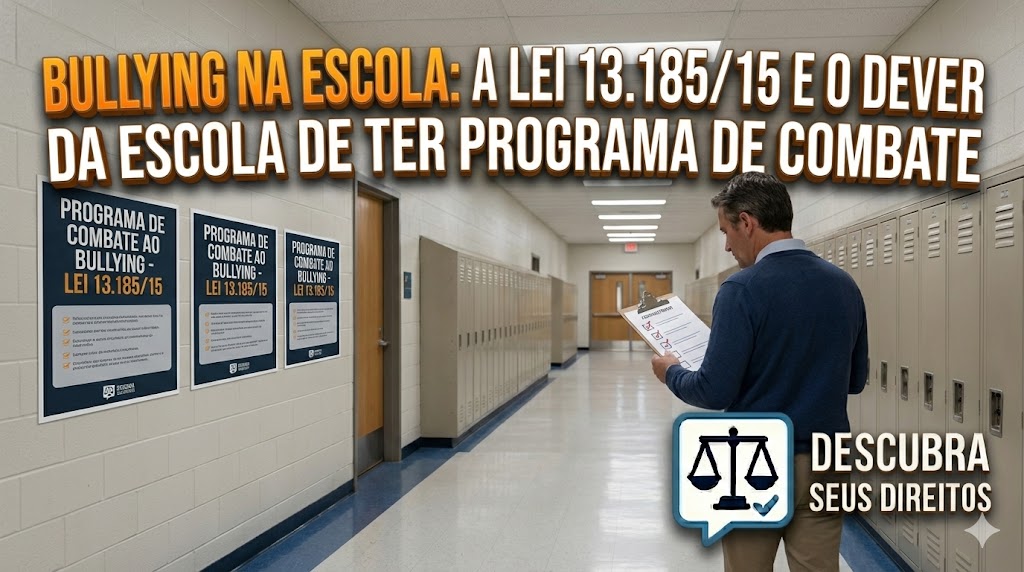 Bullying na Escola: a Lei 13.185/2015 e o dever da instituição de ensino de ter programa de combate