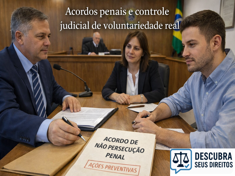 Acordos penais e controle judicial de voluntariedade real