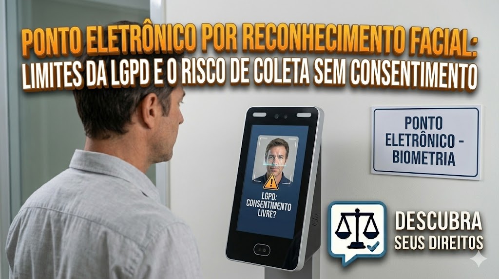Ponto Eletrônico por Reconhecimento Facial: limites da LGPD trabalhista e o risco da coleta de biometria sem consentimento livre