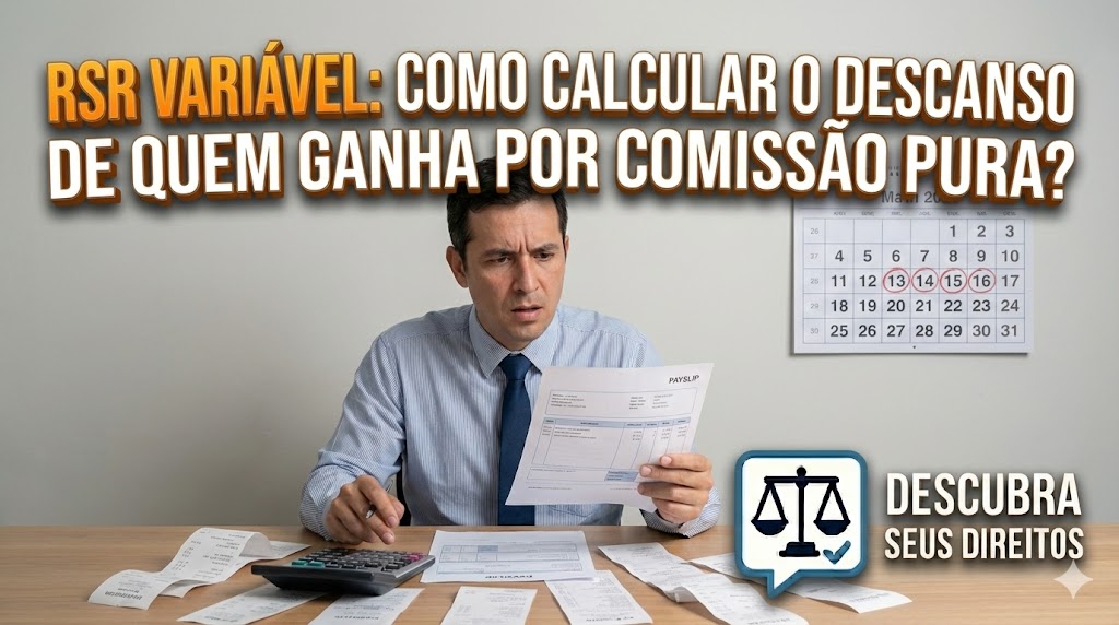 Repouso Semanal Remunerado (RSR) Variável: como calcular o descanso de quem recebe exclusivamente por comissão