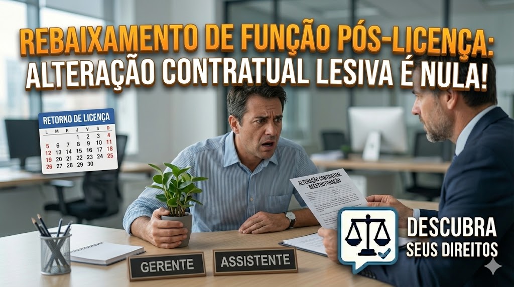 Rebaixamento de Função no Retorno de Licença: a nulidade da alteração contratual lesiva disfarçada de reestruturação empresarial