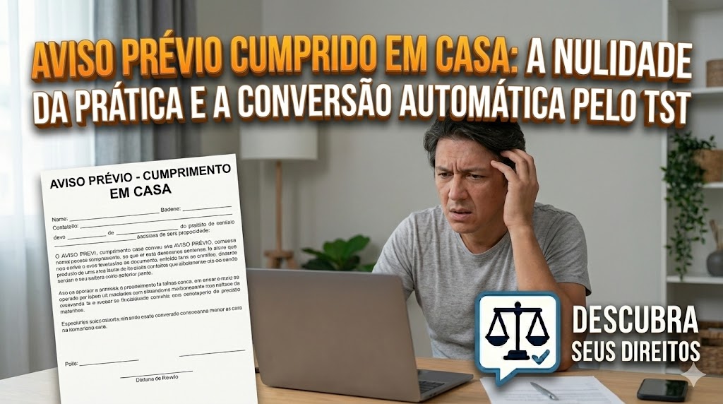 Aviso Prévio Cumprido em Casa: a nulidade da prática e a conversão automática para indenizado pelo TST