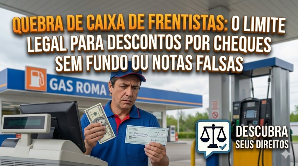 Quebra de Caixa de Frentistas: o limite legal para descontos em postos de combustível por cheques sem fundo ou notas falsas