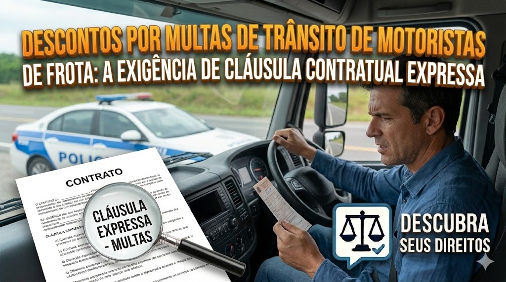 Descontos por Multas de Trânsito de Motoristas de Frota: a exigência de cláusula contratual expressa para o repasse do prejuízo
