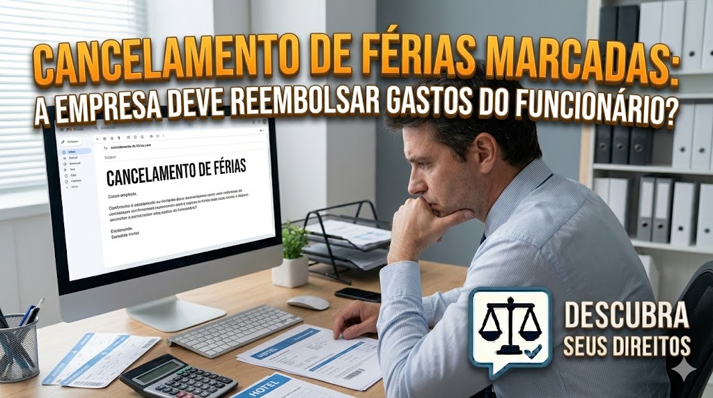 Cancelamento de Férias Já Marcadas: a obrigatoriedade de a empresa reembolsar passagens e hotéis comprados pelo funcionário