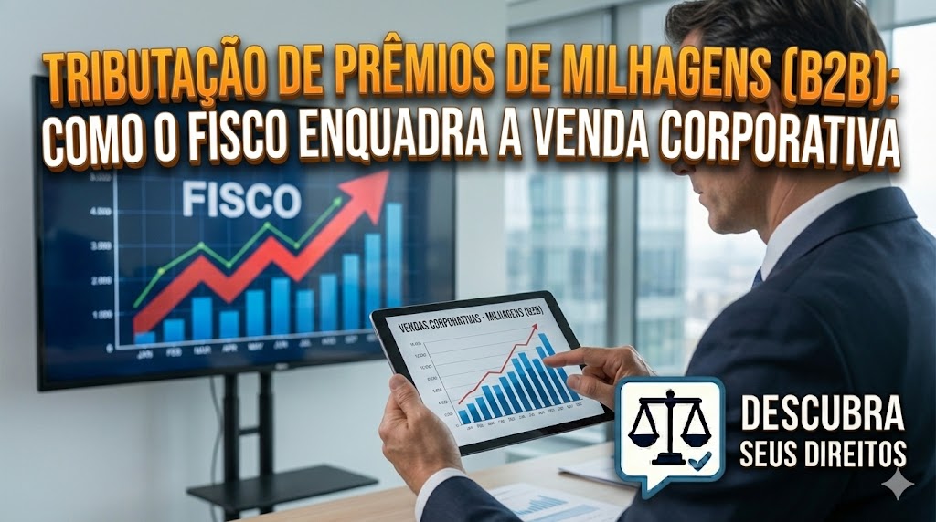 Tributação de Prêmios de Milhagens (B2B): como o Fisco enquadra a venda corporativa de pontos de fidelidade