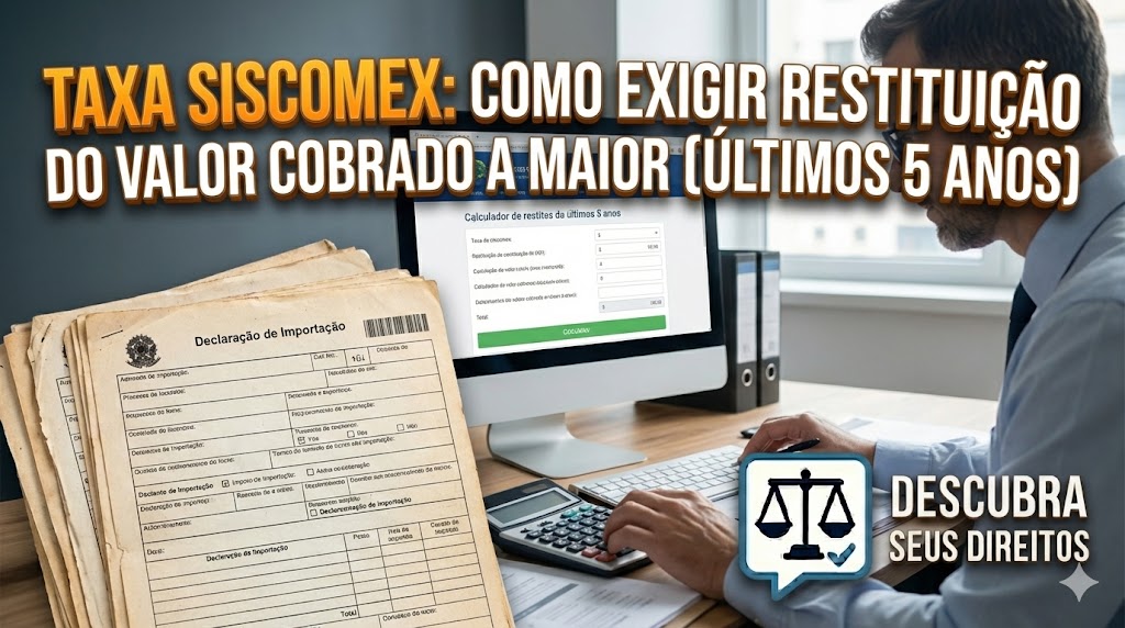 Taxa Siscomex e o Teto Legal: como exigir a restituição do valor cobrado a maior nas importações dos últimos cinco anos