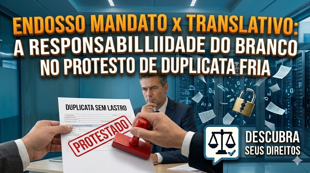 Endosso-Mandato vs. Endosso Translativo: a responsabilidade civil do banco que protesta duplicata fria e sem lastro recebida de terceiros