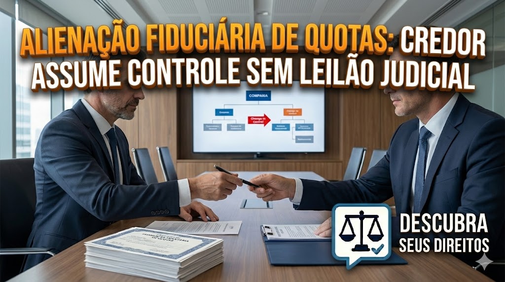 Alienação Fiduciária de Quotas Sociais: como o credor assume o controle societário do devedor inadimplente sem precisar passar por leilão judicial