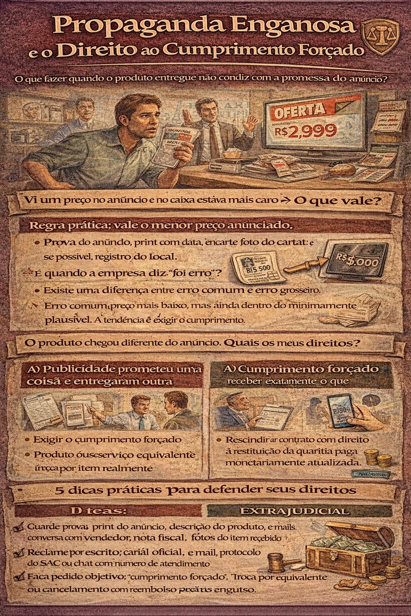 Propaganda enganosa e o direito ao cumprimento forçado