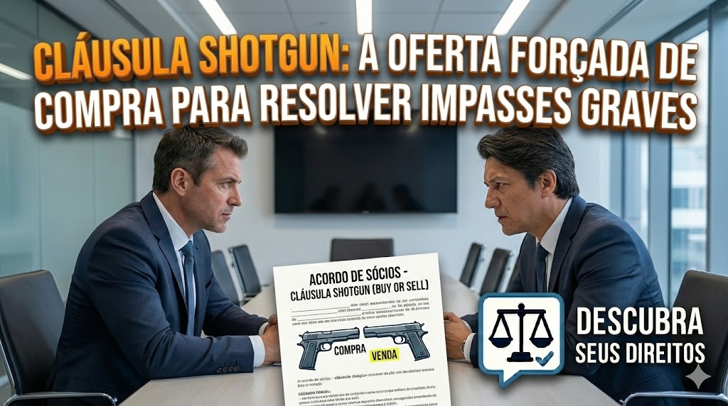 Cláusula Shotgun (Buy or Sell) em Sociedades Limitadas: a validade jurídica da oferta forçada de compra para resolver deadlocks