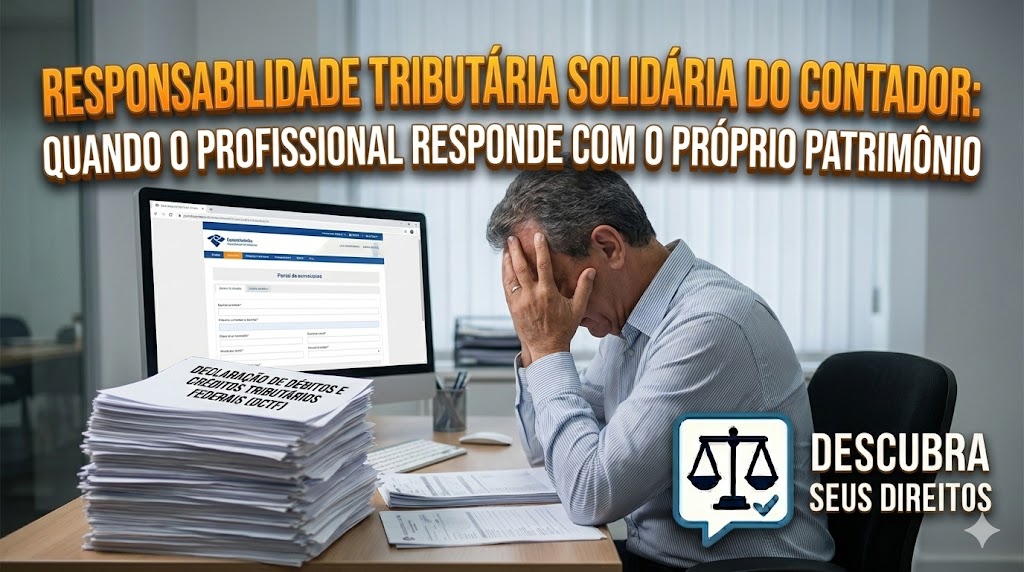 Responsabilidade Tributária Solidária do Contador: quando o profissional responde com o próprio patrimônio por omissão ou fraude na DCTF do cliente