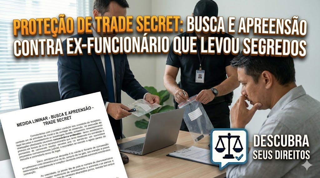 Proteção de Trade Secret (Segredo de Indústria): medidas liminares urgentes contra ex-engenheiros que migram para o concorrente levando pendrives