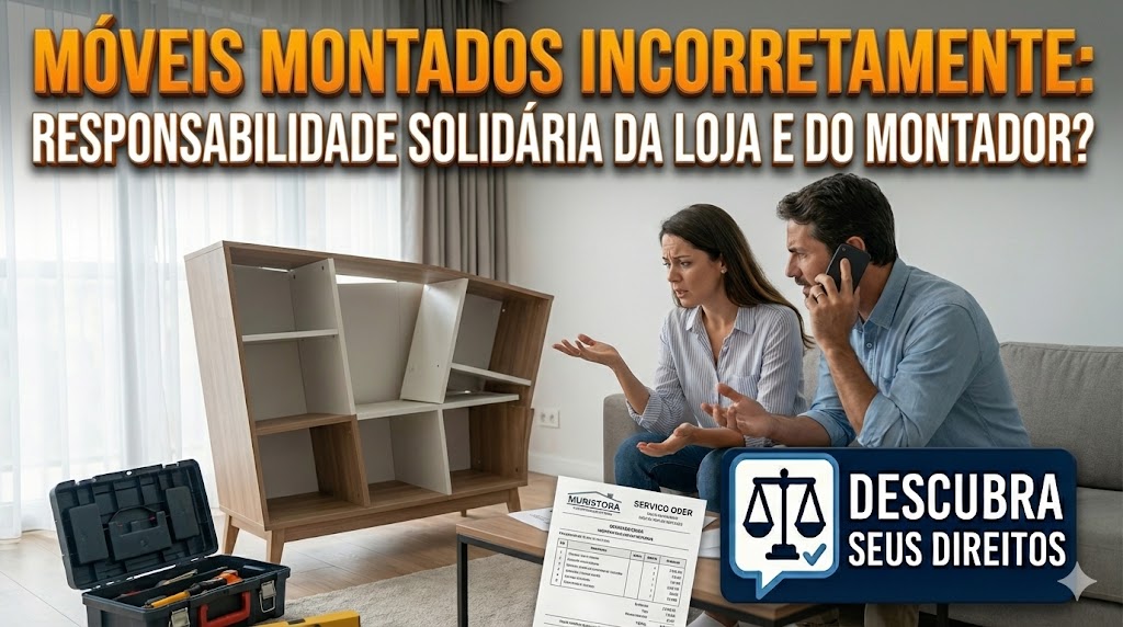 Móveis Modulares Montados Incorretamente: a responsabilidade solidária automática da loja e do montador terceirizado