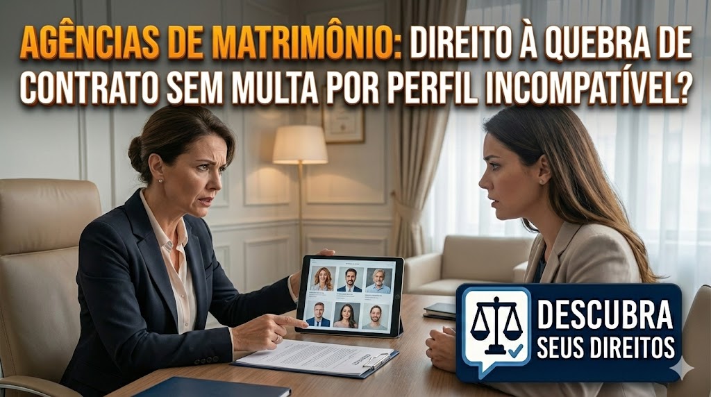 Agências de Matrimônio e Matchmaking Premium: é possível romper o contrato sem multa quando os perfis apresentados não correspondem ao prometido?