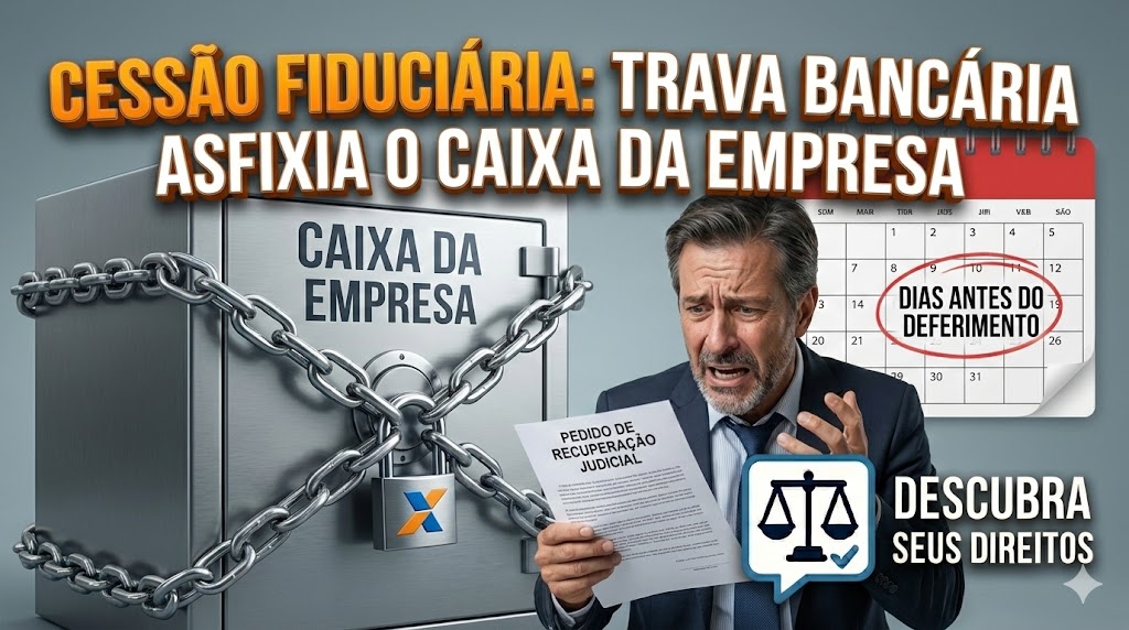 Cessão Fiduciária de Direitos Creditórios: o risco real da “trava bancária” asfixiar o caixa dias antes da Recuperação Judicial