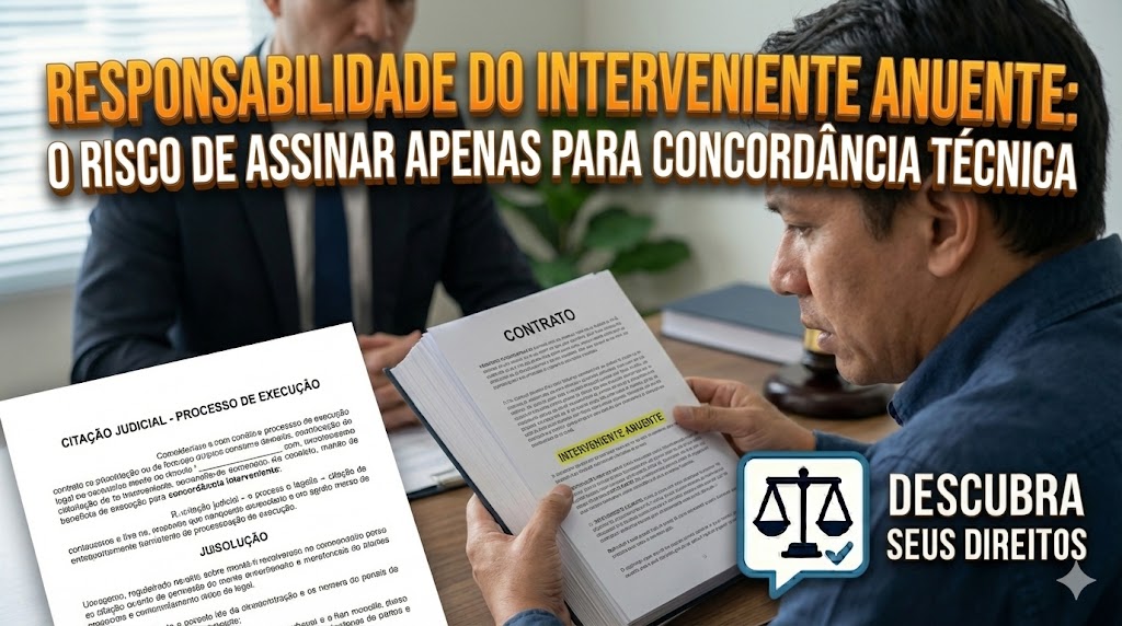 Responsabilidade do Interveniente Anuente: o grau de exposição processual de quem assina contratos comerciais complexos apenas para dar concordância técnica
