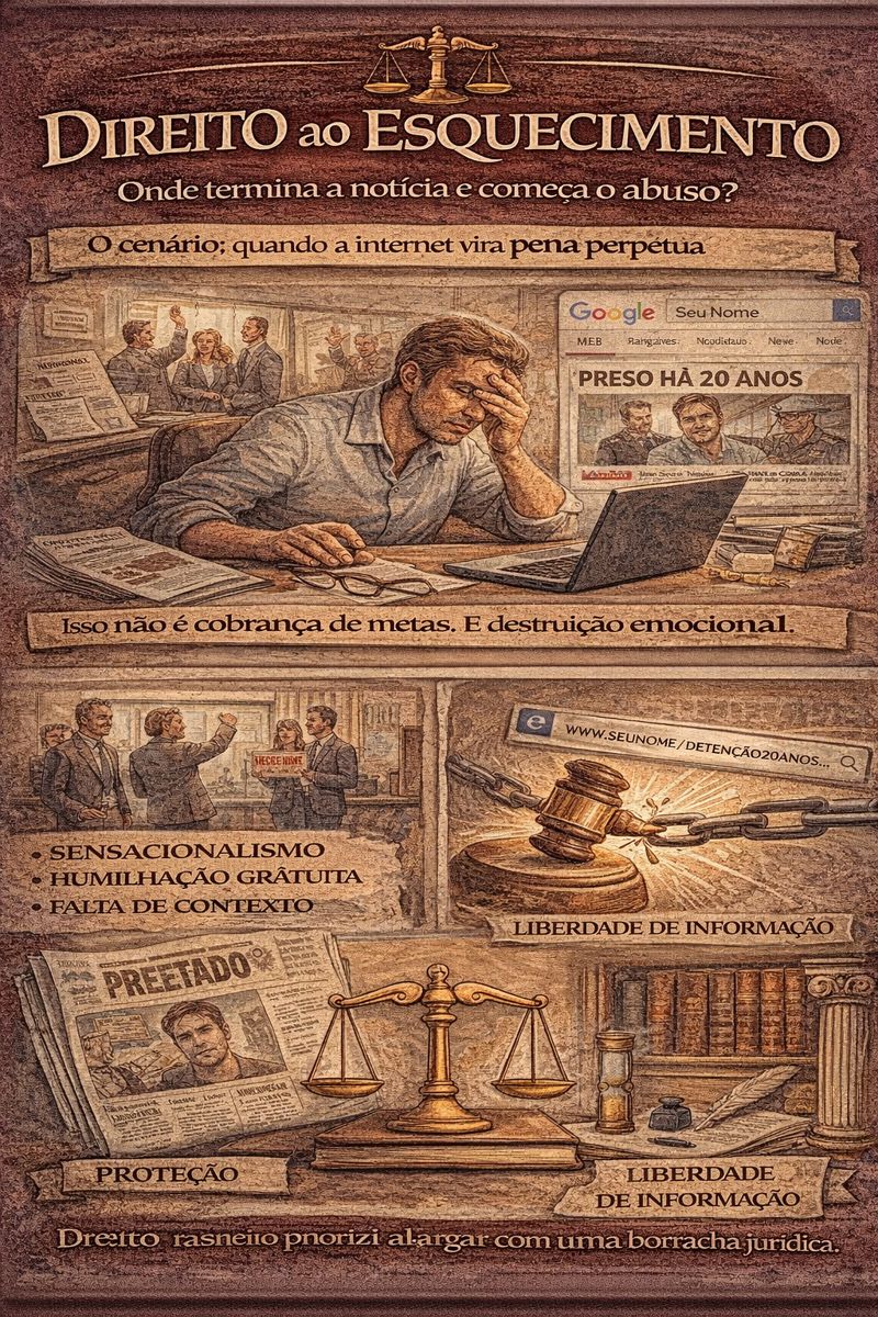 Direito ao Esquecimento: onde termina a notícia e começa o abuso?