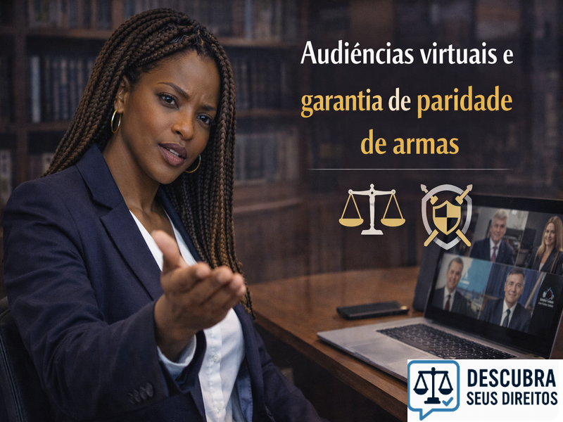 Audiências virtuais e garantia de paridade de armas