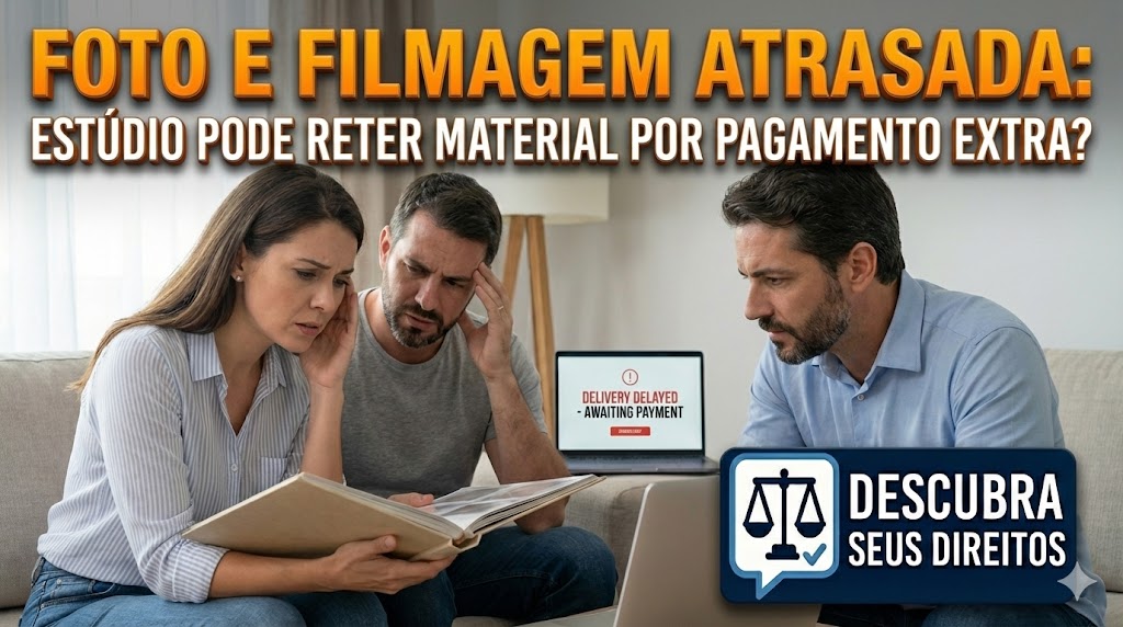 Pacotes de Fotografia e Filmagem Entregues com Atraso: a retenção do material bruto como forma de constrangimento por cobranças extras