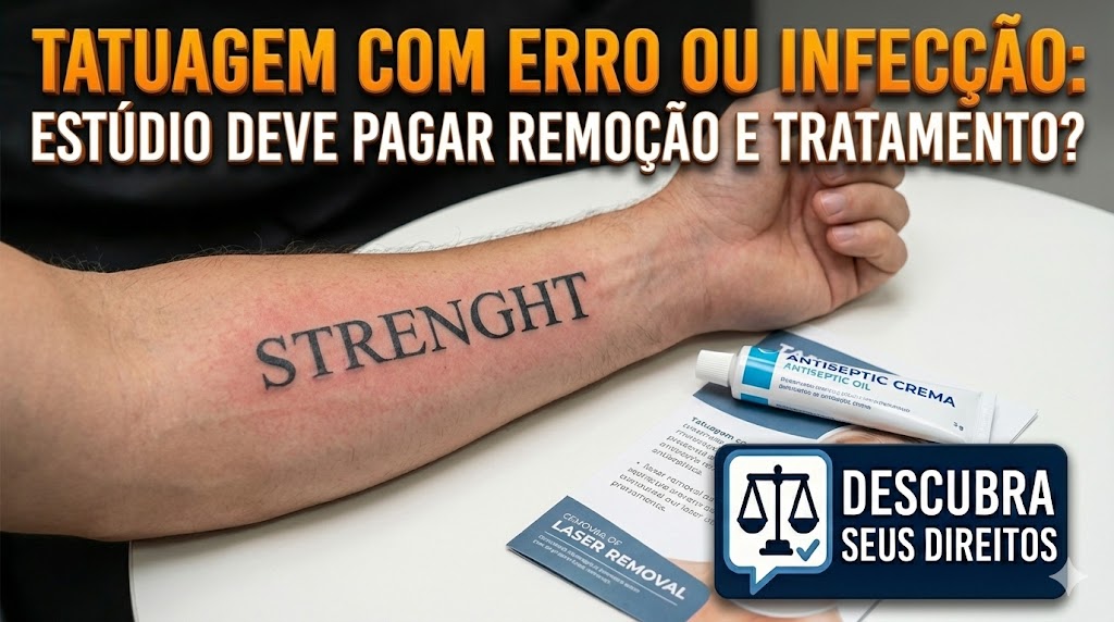 Tatuagem com Erro de Grafia ou Infecção: a responsabilidade civil do estúdio e o dever de custear remoção e tratamento