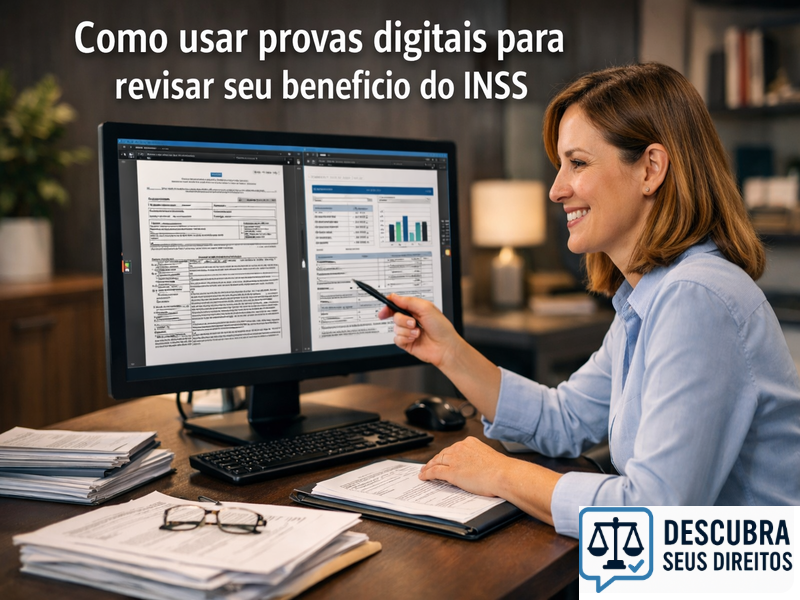 Como usar provas digitais para revisar seu benefício do INSS