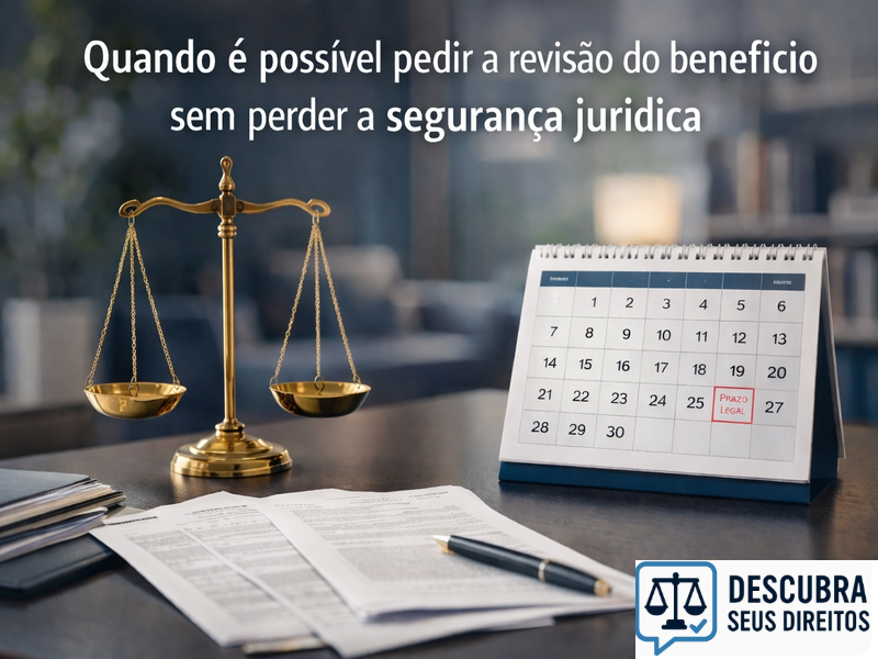 Quando é possível pedir a revisão do benefício sem perder a segurança jurídica