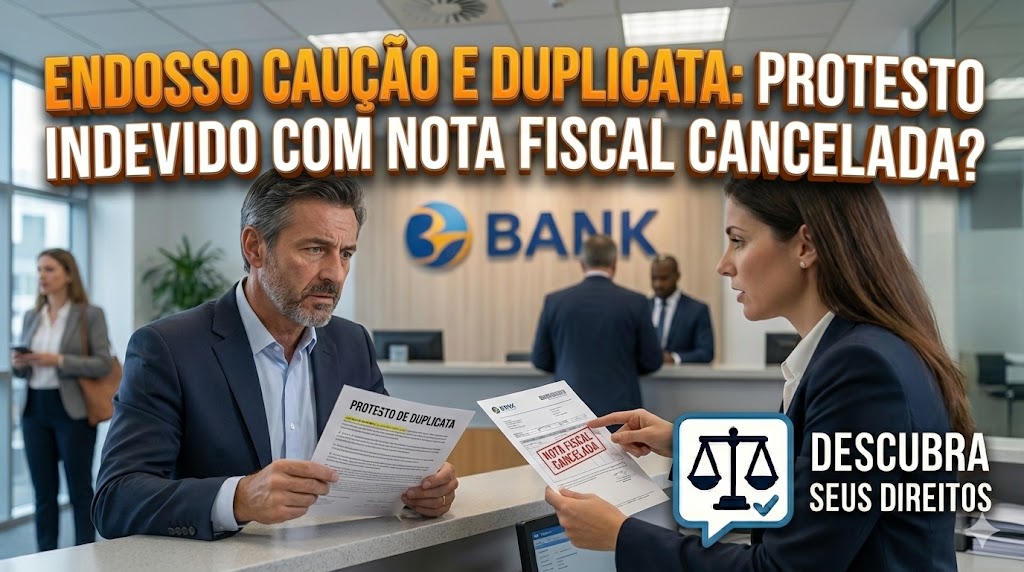 Endosso Caução em Desconto de Duplicatas: o banco pode protestar o título se a nota fiscal for cancelada?