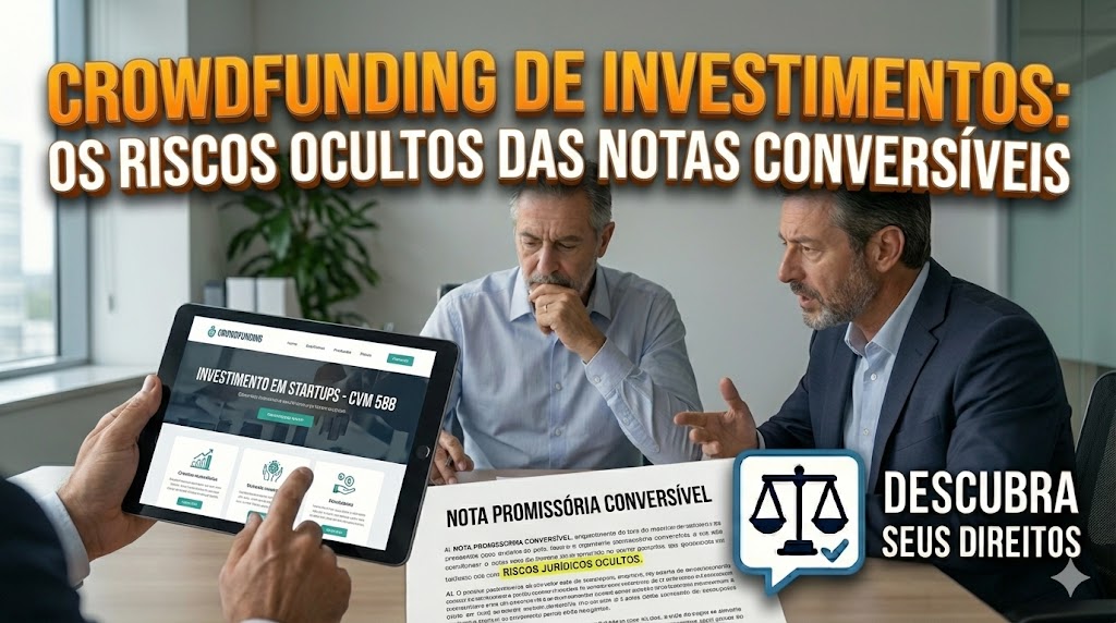 Crowdfunding de Investimentos (Resolução CVM 588): os riscos jurídicos ocultos das notas promissórias conversíveis