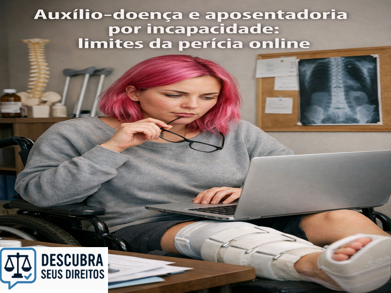 Auxílio-doença e aposentadoria por incapacidade: limites da perícia online