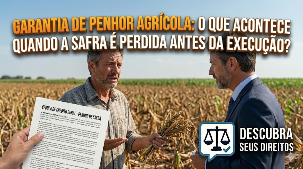 Garantia de Penhor Agrícola sobre Colheita Futura: o que acontece se seca ou praga dizimar a lavoura antes da execução do banco