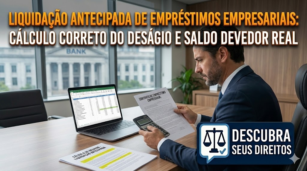 Liquidação Antecipada de Empréstimos Empresariais: como calcular corretamente o deságio e identificar quando o banco infla o saldo devedor