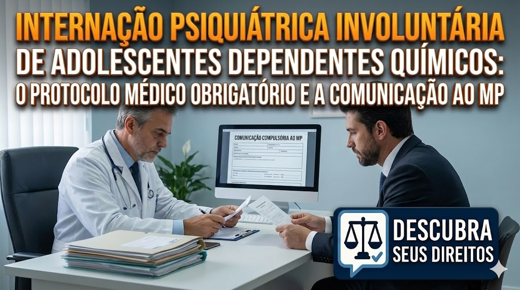 Internação Psiquiátrica Involuntária de Adolescentes Dependentes Químicos: protocolo médico e comunicação obrigatória ao Ministério Público