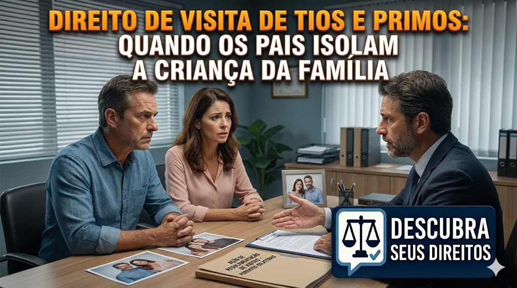 Convivência Familiar com Parentes Colaterais (Tios e Primos): é possível garantir judicialmente o direito de visitas quando os pais isolam a criança?