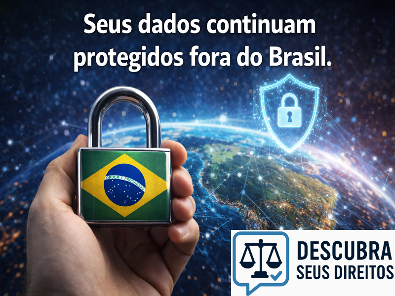 Seus dados continuam protegidos fora do Brasil