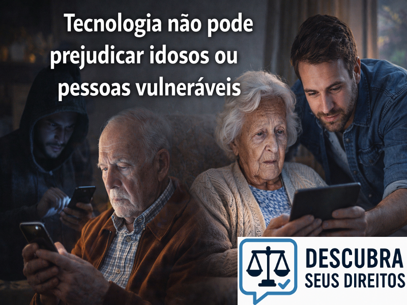 Tecnologia não pode prejudicar idosos ou pessoas vulneráveis