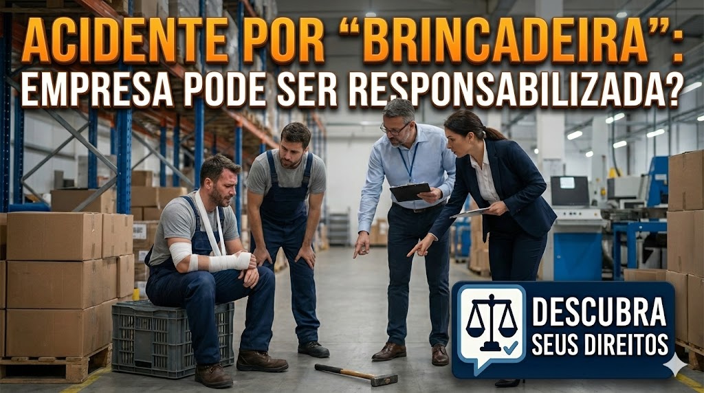 Acidente de Trabalho por “Brincadeiras”: quando a descontração entre colegas gera responsabilidade da empresa