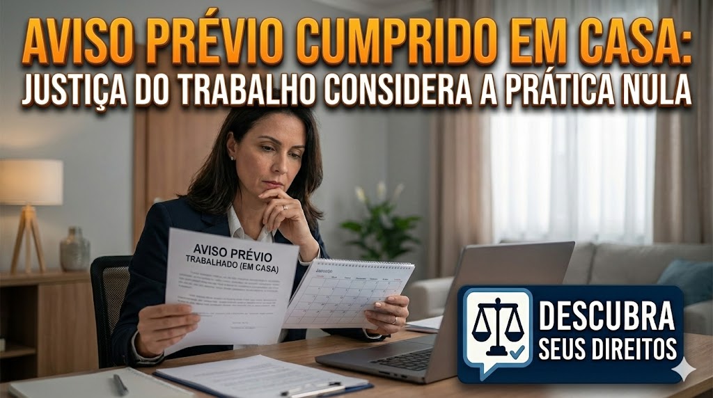Aviso Prévio Cumprido em Casa: quando a prática é considerada nula e convertida em aviso indenizado